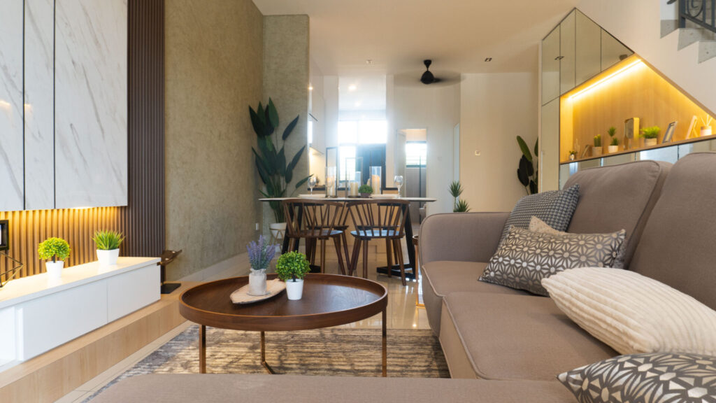 Seri Dahlia showhouse living room at Bandar Seri Botani, Ipoh