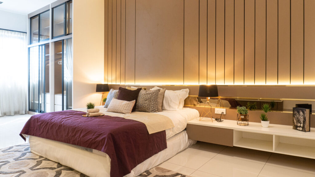 Seri Dahlia showhouse master bedroom at Bandar Seri Botani, Ipoh