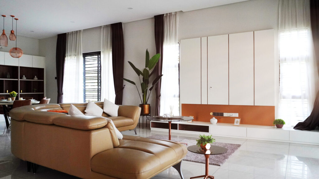 Seri Teratai showhouse living room at Bandar Seri Botani, Ipoh